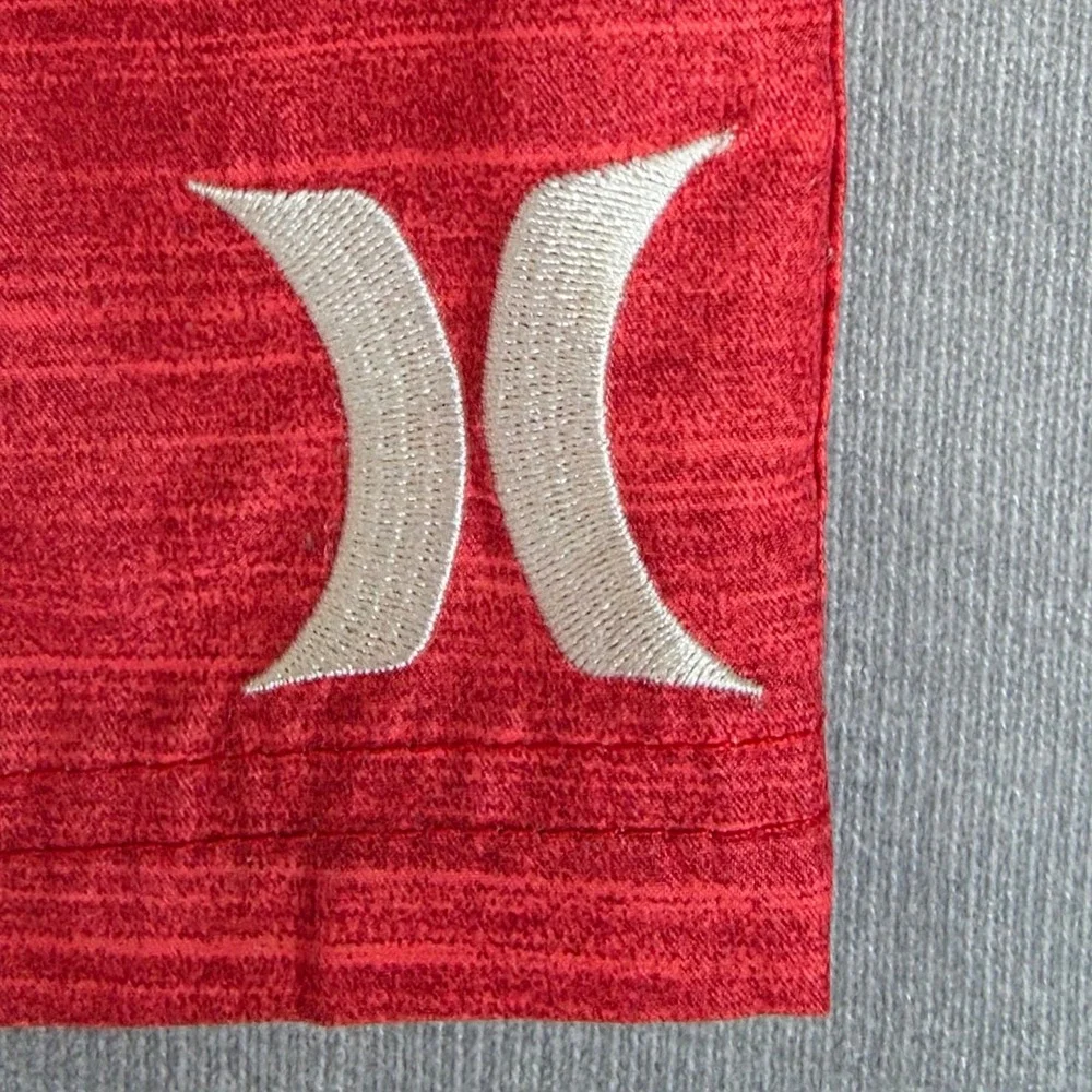 Hurley Board Shorts Mens 32 Red Phantom Stretch Cargo Swim Trunks Surfwear
